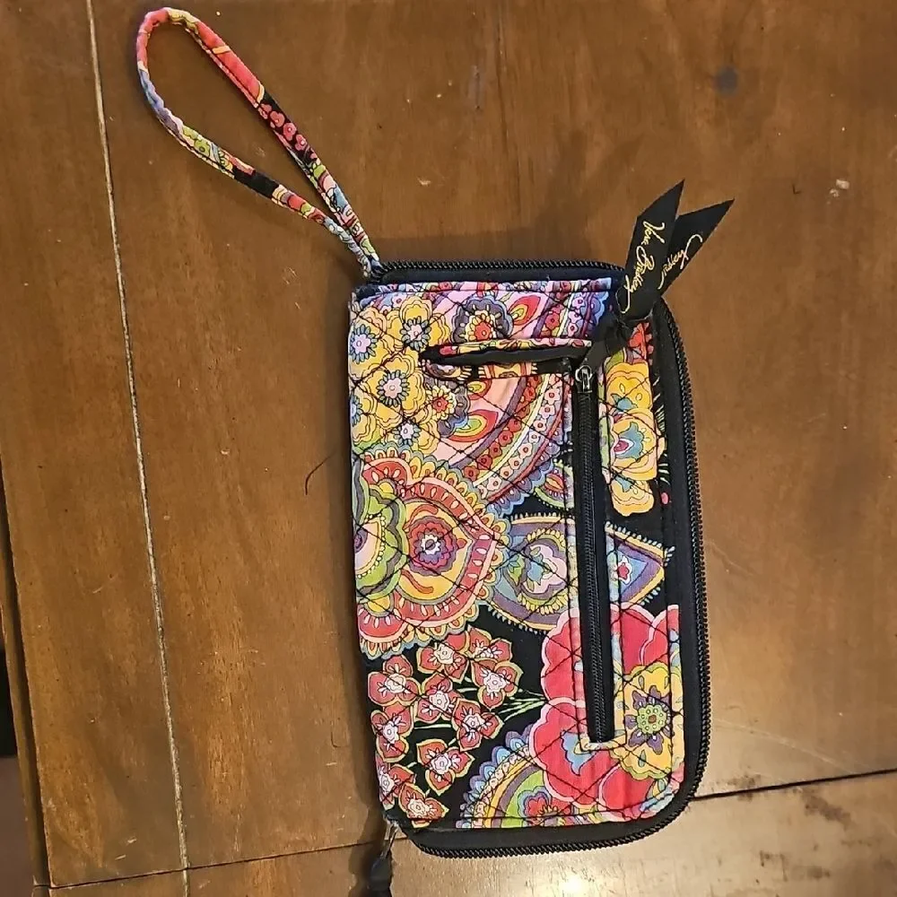 Vera Bradley Floral Pattern Wristlet